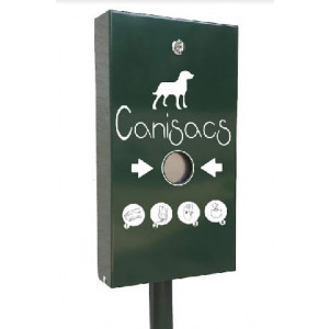 https://www.techni-contact.ovh/ressources/images/produits/merchandising/distributeur-liasse-pour-dejections-canines-et-sacs-21653812-1.jpg - Capacité de 600 sachets - Dimensions : 260 x 480 x 75 mm - Fixation murale ou sur tout type de poteau (en option) - Coloris : vert (RAL 6009) ou gris (RAL 7016)