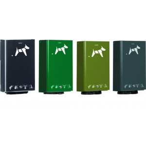 https://www.techni-contact.ovh/ressources/images/produits/merchandising/distributeur-sacs-proprete-canine-9603380-1.jpg - Capacité : 200 ou 400 sacs - Acier poudré anti-UV