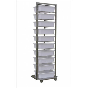 https://www.techni-contact.ovh/ressources/images/produits/merchandising/echelle-a-bacs-pour-boulangerie-41263221-1.jpg - Inox - Contenance : 8, 10 ou 20 bacs - Vendue vide ou avec bacs et couvercles 