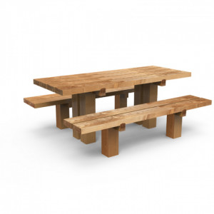 https://www.techni-contact.ovh/ressources/images/produits/merchandising/ensemble-pique-nique-en-bois-47348572-1.jpg - Banquette (L x H) : 2000 x 380 mm - Table (L x H) : 2000 x 780 mm