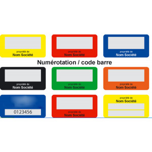 https://www.techni-contact.ovh/ressources/images/produits/merchandising/etiquette-de-propriete-aluminium-12661328-1.jpg - Format standard : 38x19mm / 45x25mm / 50x20mm