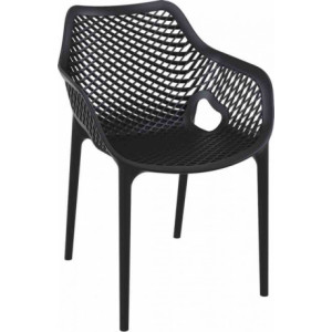 https://www.techni-contact.ovh/ressources/images/produits/merchandising/fauteuil-air-xl-noir-87873764-1.jpg - Dimensions : H.81 x P.60 x L.57 cm - Polypropylène - Empilable