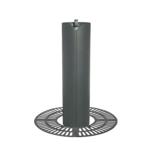 https://www.techni-contact.ovh/ressources/images/produits/merchandising/fontaine-a-boire-de-jardin-10294493-1.jpg - Acier -  Dimensions : Ø 300 x haut. totale 1100 mm - À sceller