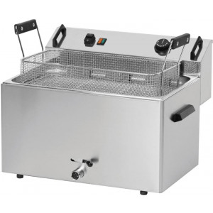 https://www.techni-contact.ovh/ressources/images/produits/merchandising/friteuse-electrique-a-beignets-avec-vidange-10108605-1.jpg - Capacité : 16/20 Litres - Puissance : 9 Kw