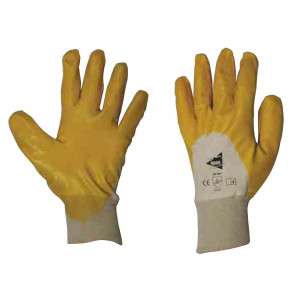https://www.techni-contact.ovh/ressources/images/produits/merchandising/gant-protection-jaune-8919113-1.jpg - Taille : De 7 à 10 - Matière : Nitrile jaune - Norme : EN 388 : 4121
