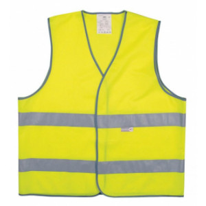 https://www.techni-contact.ovh/ressources/images/produits/merchandising/gilet-de-signalisation-100-polyester-7839140-1.jpg - Bandes rétro réfléchissantes - Tailles : M à XXL