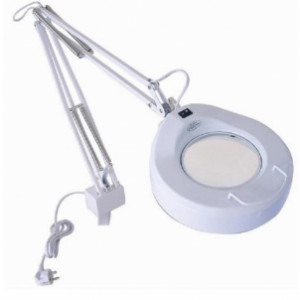 https://www.techni-contact.ovh/ressources/images/produits/merchandising/lampe-loupe-blanche-professionnelle-6320839-1.jpg - Intégralement en métal blanc