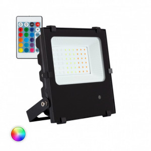 https://www.techni-contact.ovh/ressources/images/produits/merchandising/led-rgb-30w-82348721-1.jpg - Le Projecteur LED RGB 30W 135lm/W HE PRO Dimmable est idéal pour une utilisation en extérieur où il remplacera efficacement les projecteurs traditionnels jusqu'à 300W