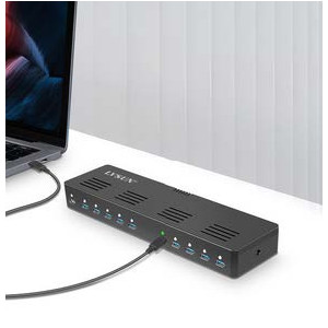 https://www.techni-contact.ovh/ressources/images/produits/merchandising/ls-s10-800w-74328917-1.jpg - Ce chargeur USB-C à 10 ports offre 800 W de puissance, vous permettant de charger 10 appareils simultanément. Le chargeur est compatible avec une large gamme d'appareils et dispose d'une solution intelligente d'allocation de puissance, offrant un taux de