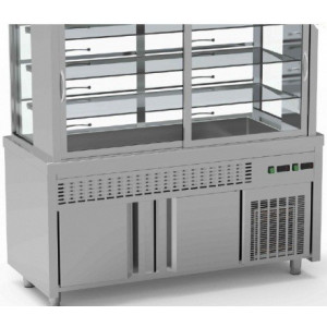 https://www.techni-contact.ovh/ressources/images/produits/merchandising/meuble-self-service-a-3-niveaux-5933302-1.jpg - Inox - Température :  4°/ 12°C - de 4 à 6 GN 1/1