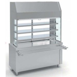 https://www.techni-contact.ovh/ressources/images/produits/merchandising/meuble-self-service-refrigere-3-niveaux-9981879-1.jpg - Inox - avec ou sans réserve - Capacité : 4 GN