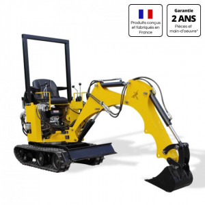 https://www.techni-contact.ovh/ressources/images/produits/merchandising/mini-pelle-de-850kg-14cv-32174416-1.jpg - Poids : 850kg polyvalente adaptée pour un usage régulier particulier / semi pro.