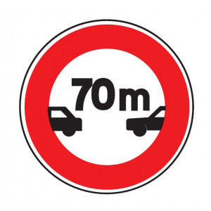 https://www.techni-contact.ovh/ressources/images/produits/merchandising/panneau-de-signalisation-d-un-intervalle-minimal-70m-b17-3056122-1.jpg - Dimensions : de 450 à 1250 mm - Norme CE et NF - Type B