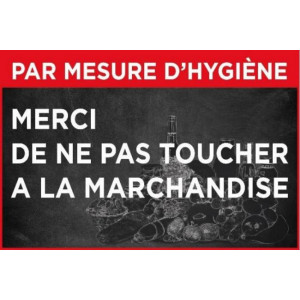 https://www.techni-contact.ovh/ressources/images/produits/merchandising/panneau-ne-pas-toucher-a-la-marchandise-95791581-1.jpg - Matière : PVC Blanc ou PS (Polystyrène)