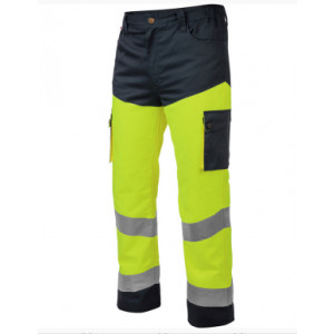https://www.techni-contact.ovh/ressources/images/produits/merchandising/pantalon-de-travail-jaune-fluo-11580420-1.jpg - Double couture - Multiples poches