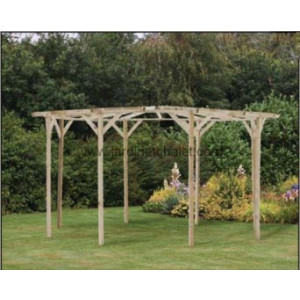 https://www.techni-contact.ovh/ressources/images/produits/merchandising/pergola-de-jardin-circulaire-14458075-1.jpg - Hauteur 245cm x diamètre 390cm (extérieur des poteaux)