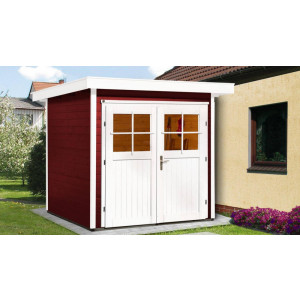 https://www.techni-contact.ovh/ressources/images/produits/merchandising/petit-abri-jardin-bois-avec-porte-double-71173475-1.jpg - Dimension Hors-tout: 2,17 x 2,53 m
