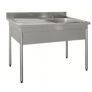 https://www.techni-contact.ovh/ressources/images/produits/merchandising/plonge-inox-professionnelle-12772063-1.jpg - - Matière : inox : AISI 304L - 1 Bac - Longueur : de 1601 à 1800 mm- Largeur : 600 mm- Hauteur : 900 mm