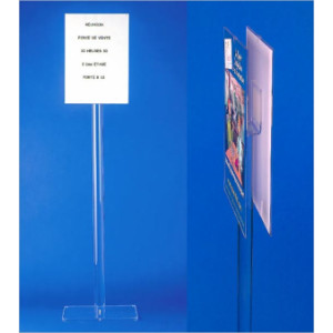 https://www.techni-contact.ovh/ressources/images/produits/merchandising/porte-affiches-sur-pieds-10349676-1.jpg - Format A3 vertical - Hauteur totale : 143 cm - Base 30 x 30 cm