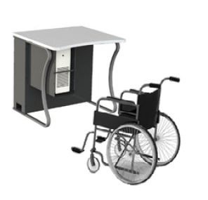 Poste multimédia pour personne à mobilité réduite
