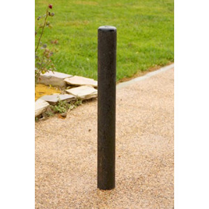 Potelet rond en plastique recyclé à sceller - Dim. Ø9 x H100 cm