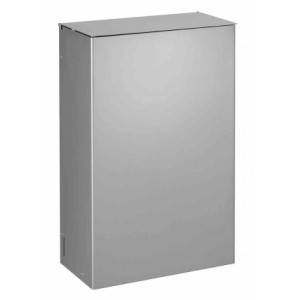 https://www.techni-contact.ovh/ressources/images/produits/merchandising/poubelle-murale-gris-metal-93177427-1.jpg - Capacité : 10 L ou 20 L – Avec ou Sans étrier - Gris Métal