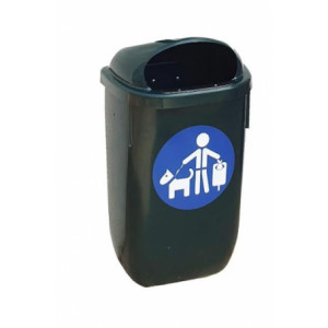 https://www.techni-contact.ovh/ressources/images/produits/merchandising/poubelle-urbaine-en-polyethylene-84749472-1.jpg - Capacité : 50 L – Dimensions : 430 x 750 x 340 mm – En  polyéthylène