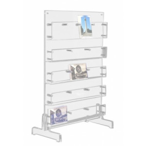 https://www.techni-contact.ovh/ressources/images/produits/merchandising/presentoir-carte-postale-plexiglas-sur-pieds-15184314-1.jpg - Plexiglass - Largeur : 55 cm - Capacité 4 cm par case - de comptoir ou mur