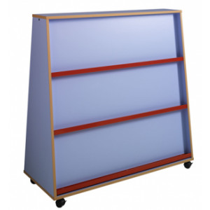 https://www.techni-contact.ovh/ressources/images/produits/merchandising/presentoir-de-livre-2-faces-152328-1.jpg - 2 faces - Structure en mélaminé - 4 roulettes