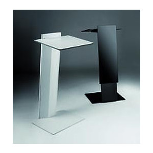 https://www.techni-contact.ovh/ressources/images/produits/merchandising/pupitre-orateur-pliant-407426-1.jpg - Structure et base métallique - Réglable en hauteur