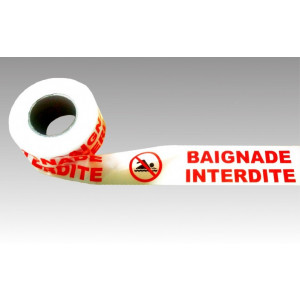 https://www.techni-contact.ovh/ressources/images/produits/merchandising/rubalise-baignade-interdite-en-plastique-26251637-1.jpg - Dimensions du ruban : 75 mm x 250 m