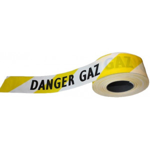 https://www.techni-contact.ovh/ressources/images/produits/merchandising/rubalise-danger-gaz-32234382-1.jpg - Polyéthylène - Largeur : 75 mm - Longueur : 250 m - Message : Danger gaz ou Attention zone gaz
