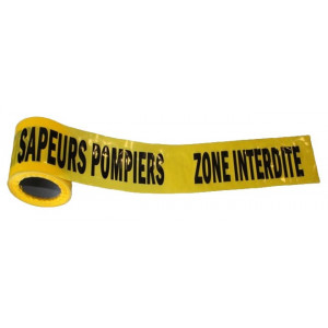 https://www.techni-contact.ovh/ressources/images/produits/merchandising/rubalise-sapeurs-pompiers-29113491-1.jpg - Polyéthylène - Largeur : 75 mm - Longueur : 250 m - Message : Sapeurs Pompiers Zone interdite