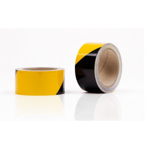 https://www.techni-contact.ovh/ressources/images/produits/merchandising/ruban-de-signalisation-retroreflechissant-9878400-1.jpg - Noir et jaune - 6 formats disponibles - Classe A microbilles