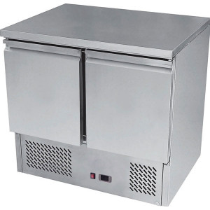 https://www.techni-contact.ovh/ressources/images/produits/merchandising/saladette-en-inox-a-2-portes-3558699-1.jpg - Température : De + 2 / + 8 °C - Capacité (L) : 300