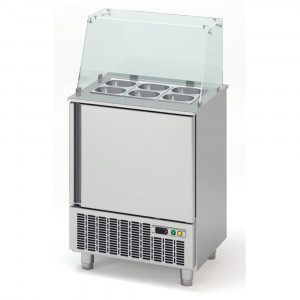 https://www.techni-contact.ovh/ressources/images/produits/merchandising/saladette-pour-fast-food-15765026-1.jpg - Inox - 0°C/ 8°C - avec pare-haleine - 1 à 5 portes