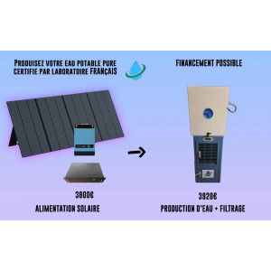 https://www.techni-contact.ovh/ressources/images/produits/merchandising/station-d-eau-atmospherique-avec-reservoir-panneau-solaire-46773146-1.jpg - Eau produite : jusqu’à 80 litres/jour Panneau Solaire