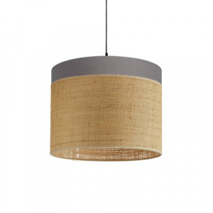 https://www.techni-contact.ovh/ressources/images/produits/merchandising/suspension-en-coton-gris-et-raphia-51492452-1.jpg - Dimensions : Ø 30 à 60 x H 20 à 25 cm
