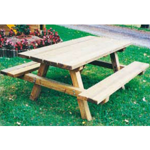https://www.techni-contact.ovh/ressources/images/produits/merchandising/table-a-pique-nique-en-bois-505344-1.jpg - Longueur : 2000 mm – L X H : 1500 x 750 mm - En Pin certifié PEFC