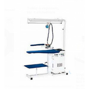 https://www.techni-contact.ovh/ressources/images/produits/merchandising/table-a-repasser-chauffante-aspirante-1205798-1.jpg - Plateau acier avec tôle aluminium - Plateau réglable 82 à 102 cm