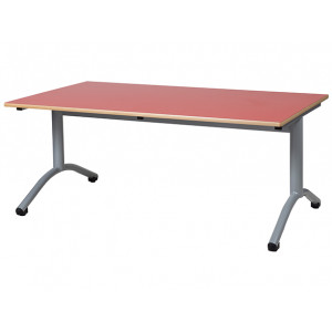 https://www.techni-contact.ovh/ressources/images/produits/merchandising/table-cantine-degagement-lateral-5890810-1.jpg - Taille : 1 à 6 - Stratifié chants alaisés - Plateau : 120 x 80 cm