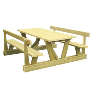 https://www.techni-contact.ovh/ressources/images/produits/merchandising/table-de-pique-nique-bois-autoclave-1209876-1.jpg - Longueur plateau : 2000 mm - Bois autoclave - A sceller