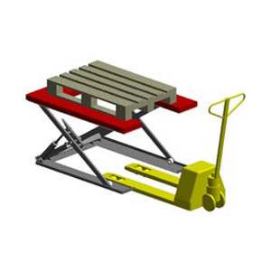 Table élévatrice extra plate - Charge de 1000 à 1300 kg - Ht. de 80 à 880 mm