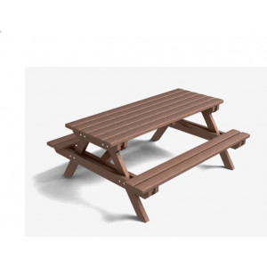 https://www.techni-contact.ovh/ressources/images/produits/merchandising/table-pique-nique-en-plastique-recycle-22939242-1.jpg - Longueur : 1441 ou 1800 mm - Assise : 440 ou 450 mm 
