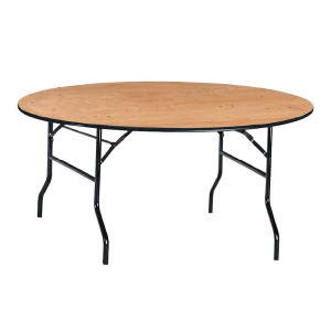 https://www.techni-contact.ovh/ressources/images/produits/merchandising/table-ronde-pliante-en-bois-3256251-1.jpg - Diamètre :Ø 1520 ou 1820 mm - Hauteur : 770 mm  - Plateau en bois exotique
