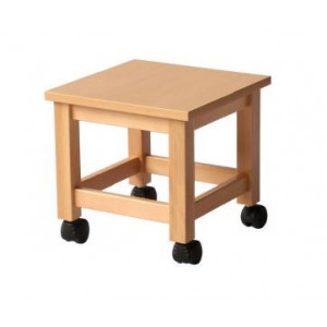 https://www.techni-contact.ovh/ressources/images/produits/merchandising/tabouret-bas-mobile-en-bois-43672616-1.jpg - Bois hêtre massif - Panneau mélaminé - Roulettes en plastique
