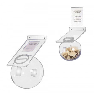 https://www.techni-contact.ovh/ressources/images/produits/merchandising/urne-plexiglas-boule-murale-5852882-1.jpg - Diamètre : 25 ou 40 cm - Porte affichette A5 (15/21)