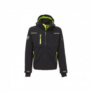 https://www.techni-contact.ovh/ressources/images/produits/merchandising/veste-softshell-impermeable-a-capuche-17391394-1.jpg - Tailles disponibles : S à 5XL - 4 coloris disponibles - Imperméable