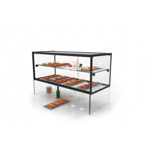 https://www.techni-contact.ovh/ressources/images/produits/merchandising/vitrine-neutre-a-poser-avec-etagere-81242722-1.jpg - Base verre trempée - Température neutre - Avec ou sans éclairage LED