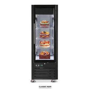 https://www.techni-contact.ovh/ressources/images/produits/merchandising/vitrine-refrigerees-4-faces-vitrees-noire-400-l-350-w-refrigeration-ventile-2-c-8-c-74295151-1.jpg - 400 L –350 w - Dim.( L x P x H mm) : 650 x 650 x 1950 mm